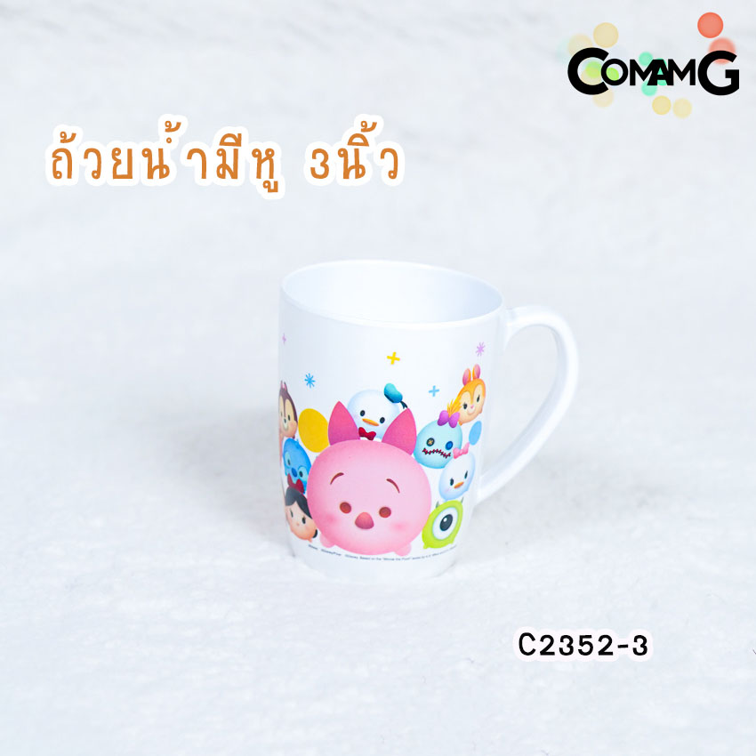 จานชามช้อนเด็ก Disney Tsum Tsum ชุดเซ็ตอุปกรณ์ทานอาหารสำหรับเด็กลายดิสนี่ย์ ซัมซัม ลิขสิทธิ์แท้ ฟลาวเวอร์แวร์(Flower ware) พร้อมส่ง!!!