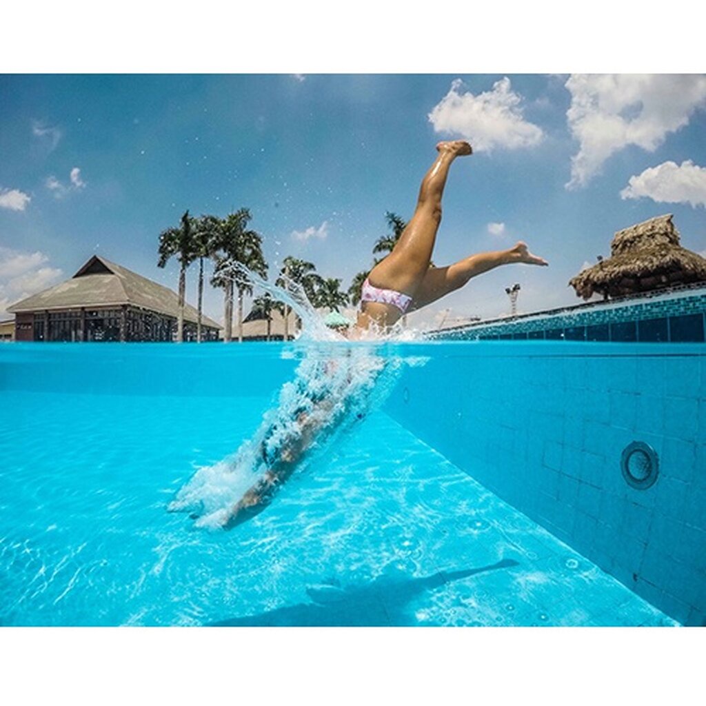 Telesin GoPro 7 / 6 / 5 Telesin Dome Port โดมถ่ายครึ่งบกครึ่งน้ำพร้อมที่กดชัตเตอร์