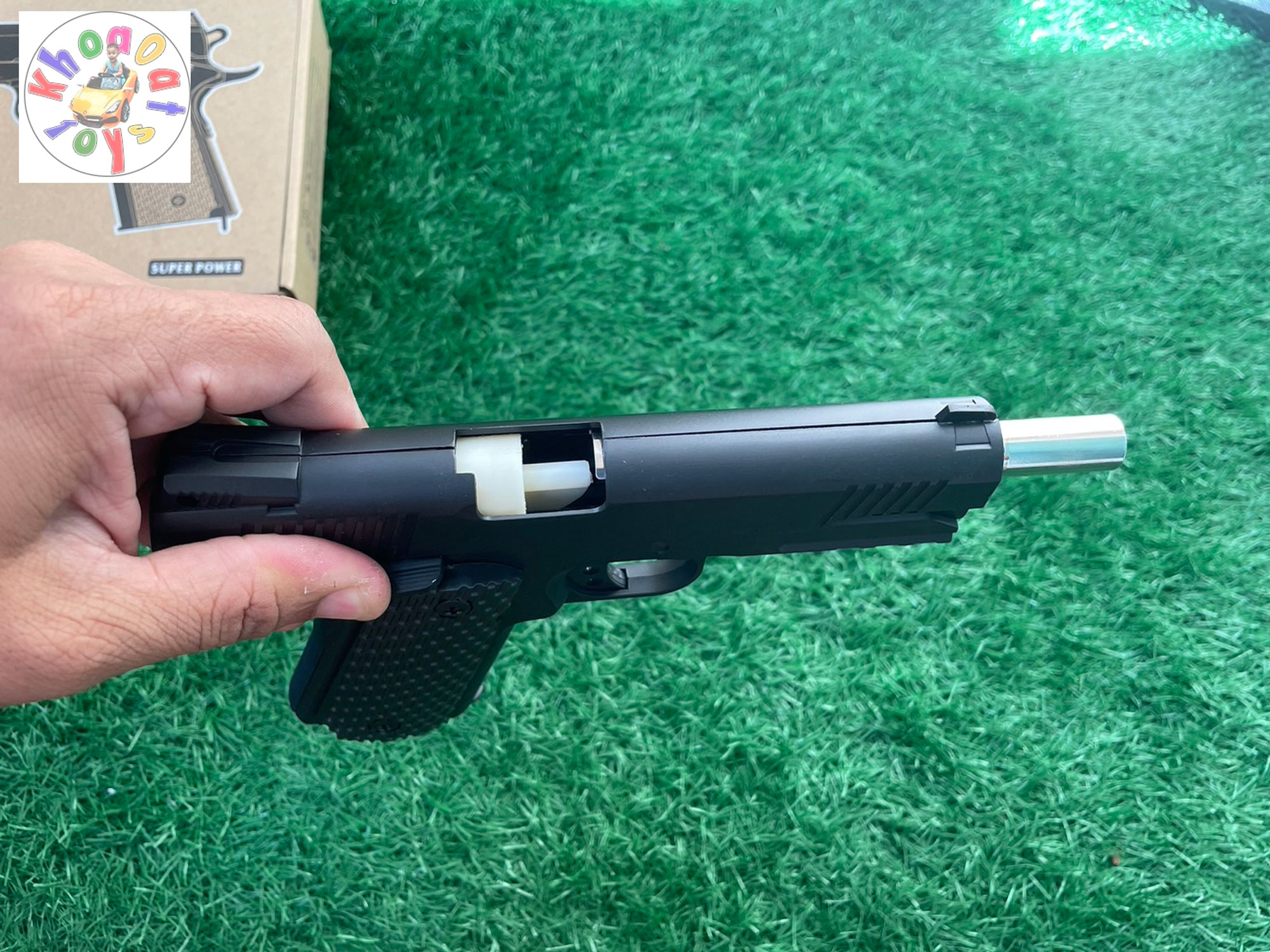 ปืนอัดลม ปืนอัดลมเหล็ก ปืนของเล่น ชักยิงทีละนัด รุ่น C10A