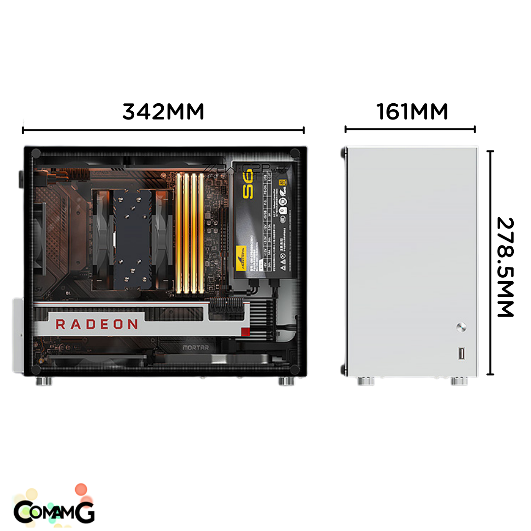 เคสคอมพิวเตอร์ C2P ขนาด M-ATX/ITX Case เคสขนาดเล็ก สามารถใส่PSUขนาดปกติได้ k88