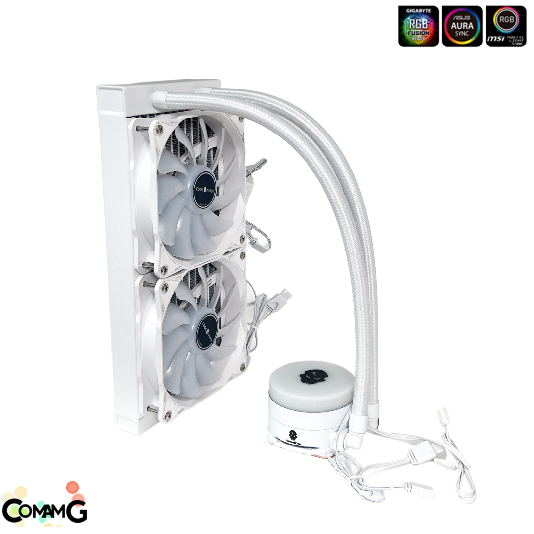 Tsunami ชุดน้ำปิด 2ตอน 240MM Coolman CLA-240 Water RGB สินค้าใหม่ รับประกัน 1ปี