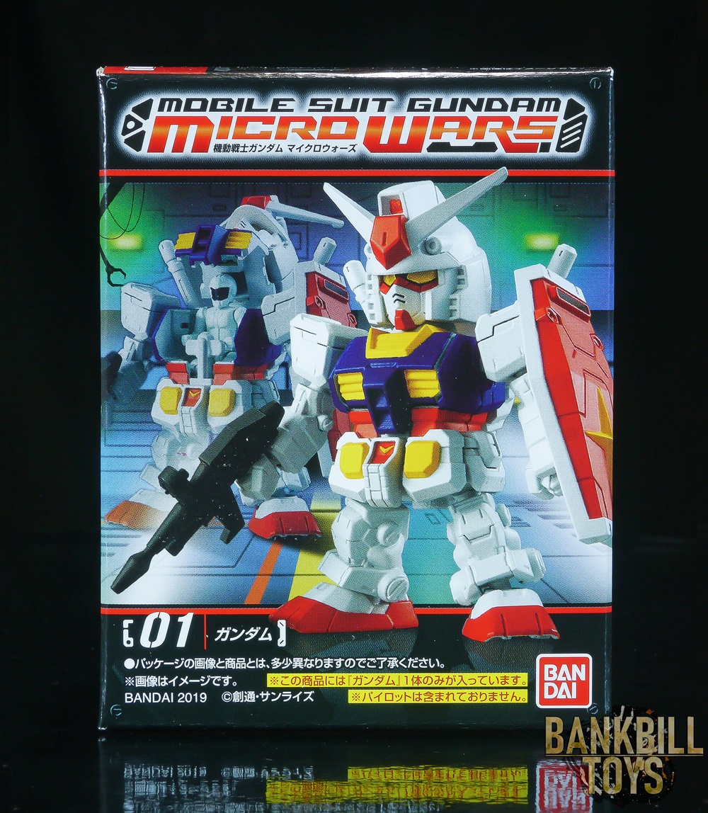 กันดั้ม Bandai Candy Toy Mobile Suit Gundam Micro Wars No.01 RX-78-2 Gundam