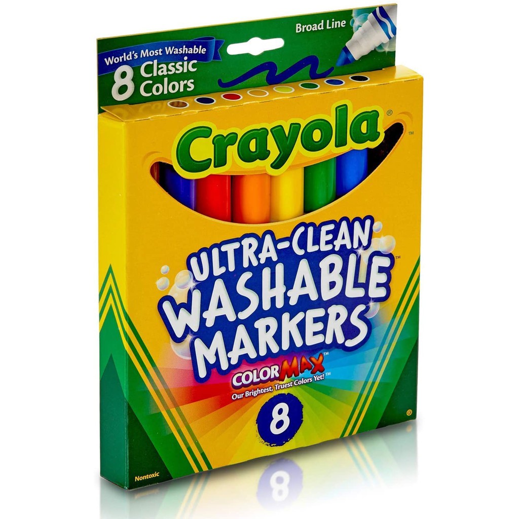 สีเมจิก Crayola Ultra Clean Washable Markers สีล้างออกได้