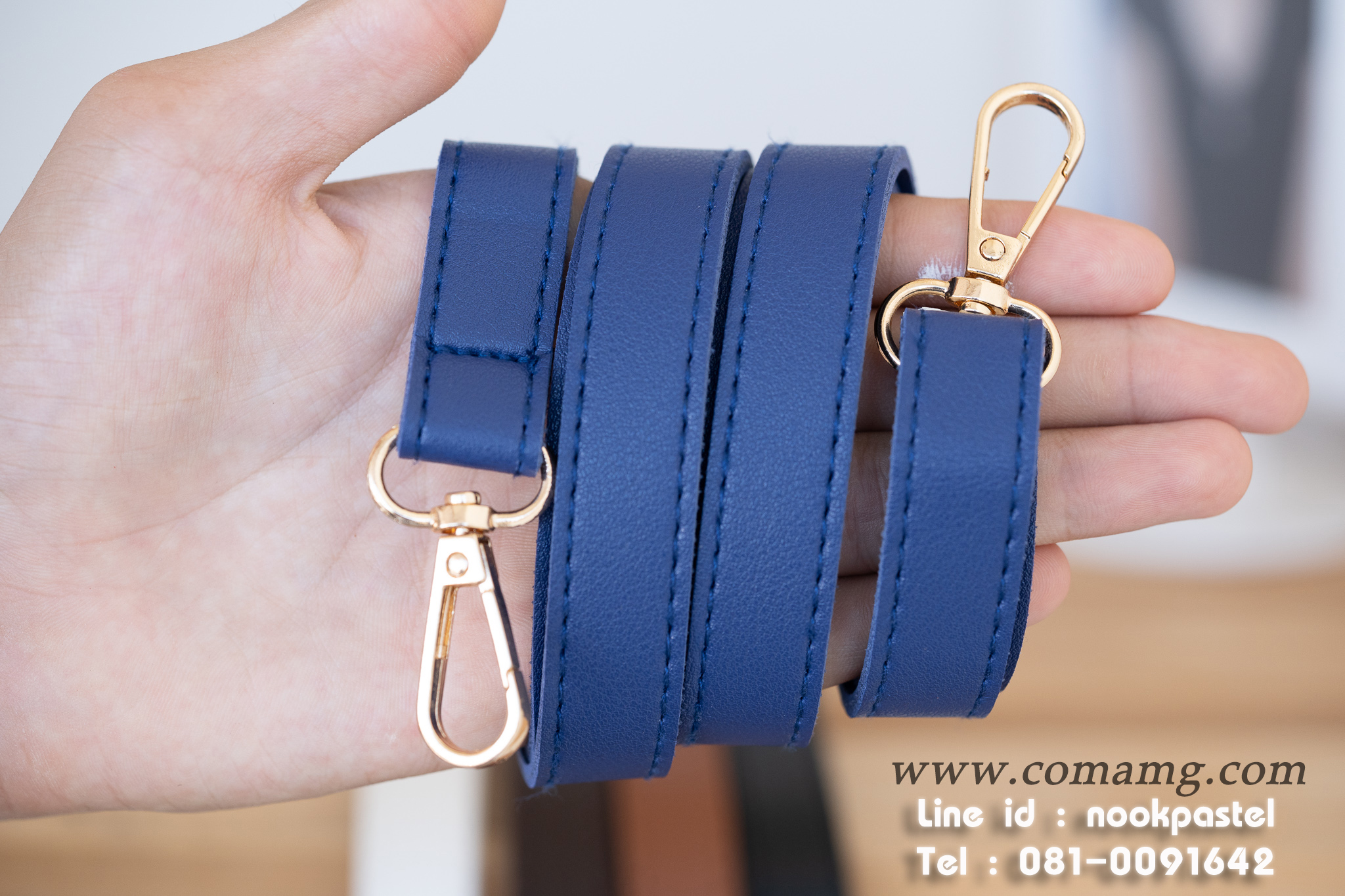 สายกระเป๋าหนังPU หนังเรียบ