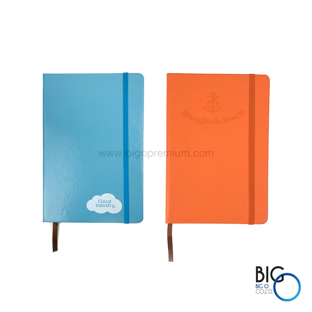 สมุดโน๊ตพรีเมี่ยม ปกหนัง โมเดล A1 แบบมีสายรัด