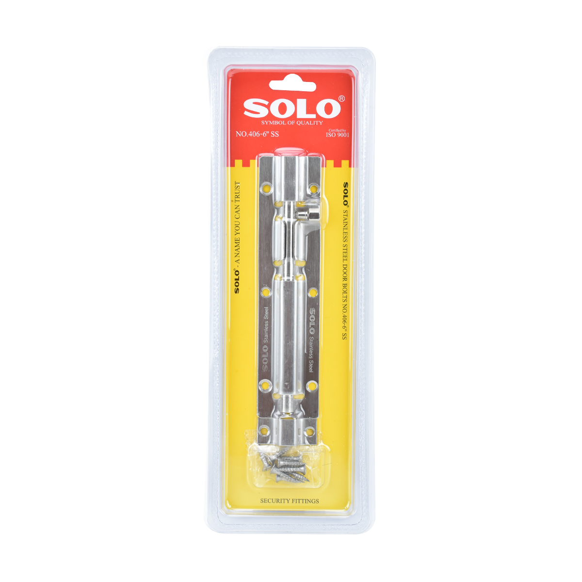 SOLO กลอนประตูสแตนเลสโซโล #406-6" SS