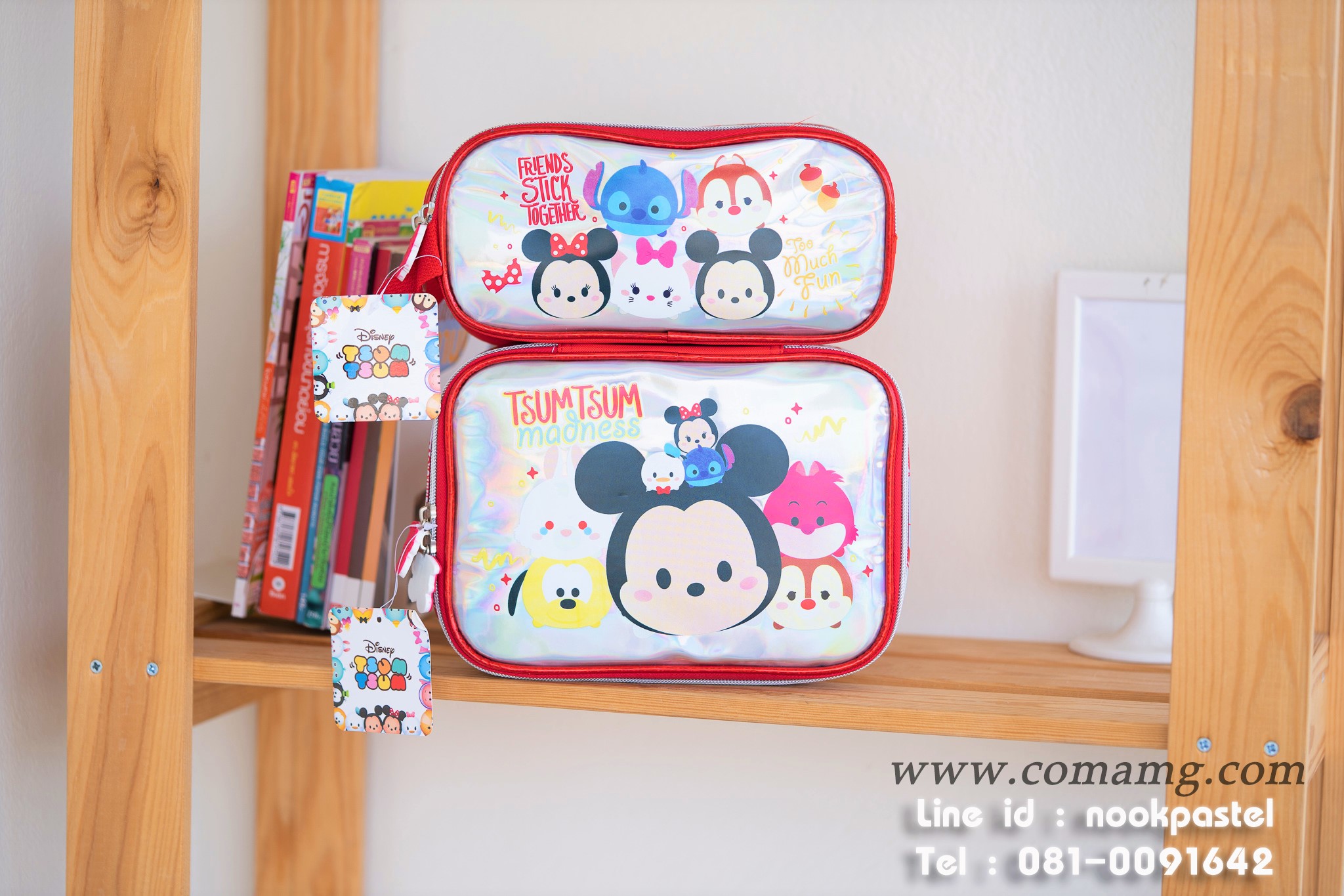 กระเป๋าใส่ดินสอลายดิสนี่ย์ (Disney Tsum Tsum) ลิขสิทธิ์แท้