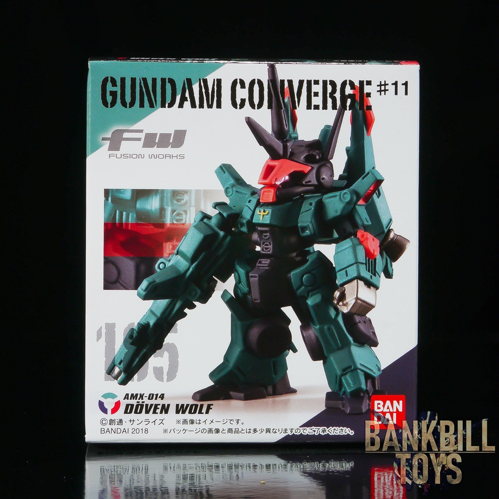 กันดั้ม Bandai Candy Toy FW Gundam Converge #11 No.185 AMX-014 Doven Wolf