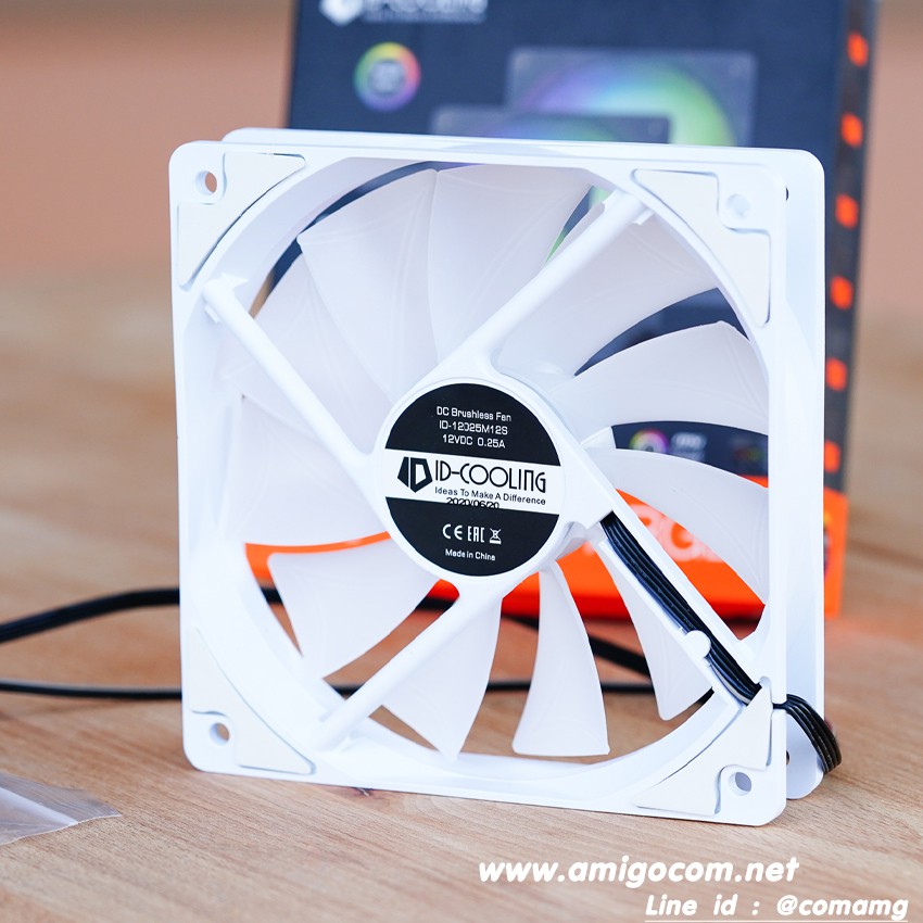 พัดลม ID-Cooling XF-12025 Snow 5V พัดลมสีขาว ไฟARGB