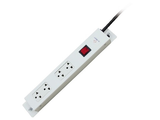 AC Power Distribution 4 TISOutlet w/Cable 1.8 M. & Surge Protection