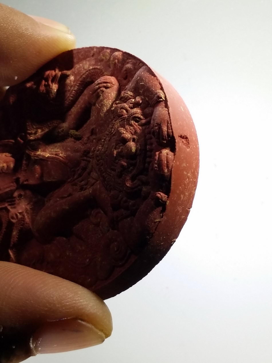 รหัสสินค้า จตุคามรามเทพ 403 พระเทวราชโพธิสัตว์ จตุคามรามเทพ รุ่นทรัพย์ไพศาล หลวงพ่อสาย วัดดอนกระต่ายทอง จังหวัดอ่างทอง สร้างปี 2556 ปลุกเสก 5 วาระ 5 พิธีกรรม