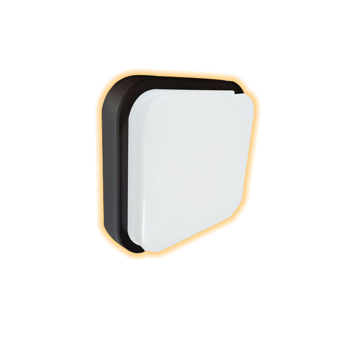 BEC รุ่น POLAR-SQ/B 12W/3000K สีดำ โคมติดผนัง LED (Warm white)