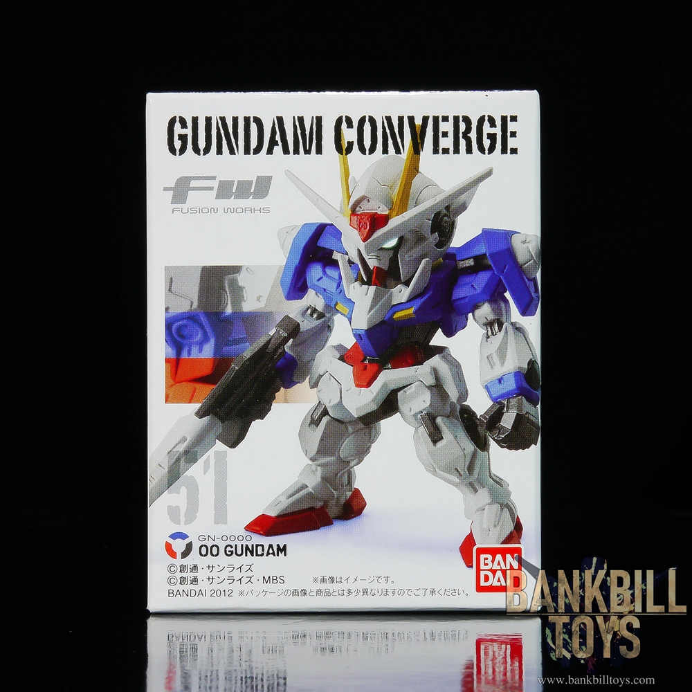 กันดั้ม Bandai Candy Toy FW Gundam Converge 9 No.51 GN-0000 00 Gundam