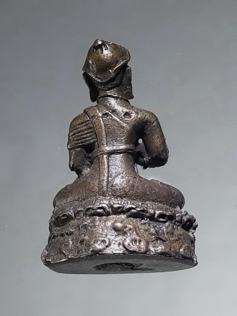 รหัสสินค้า พระกริ่ง พระหล่อ 838 รูปหล่อโบราณ พระอุปคุตเถระ เนื้อทองเหลืองเก่าหล่อตัน ไม่ทราบที่