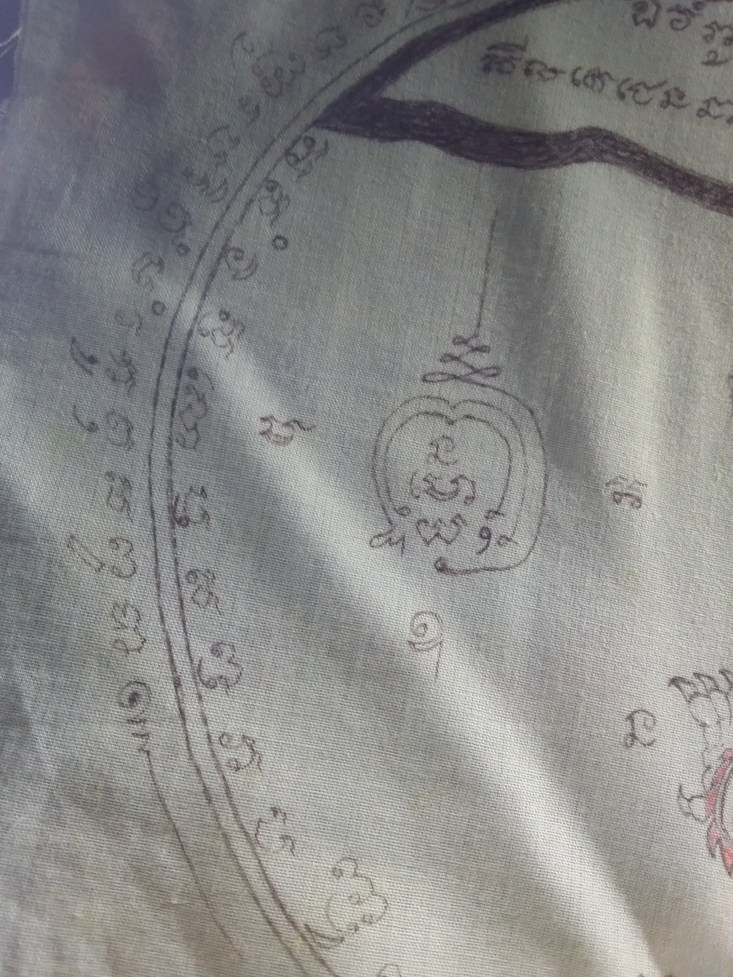 รหัสสินค้า ผ้ายันต์สำนักต่างๆ 027 ผ้ายันต์พระยาราชสีห์เชิญธง เขียนมือ สํานักไสยเวทย์เทพย์อุดร