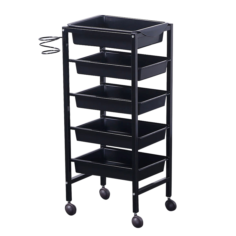 ชั้นวางเครื่องมือร้านเสริมสวย เข็นได้