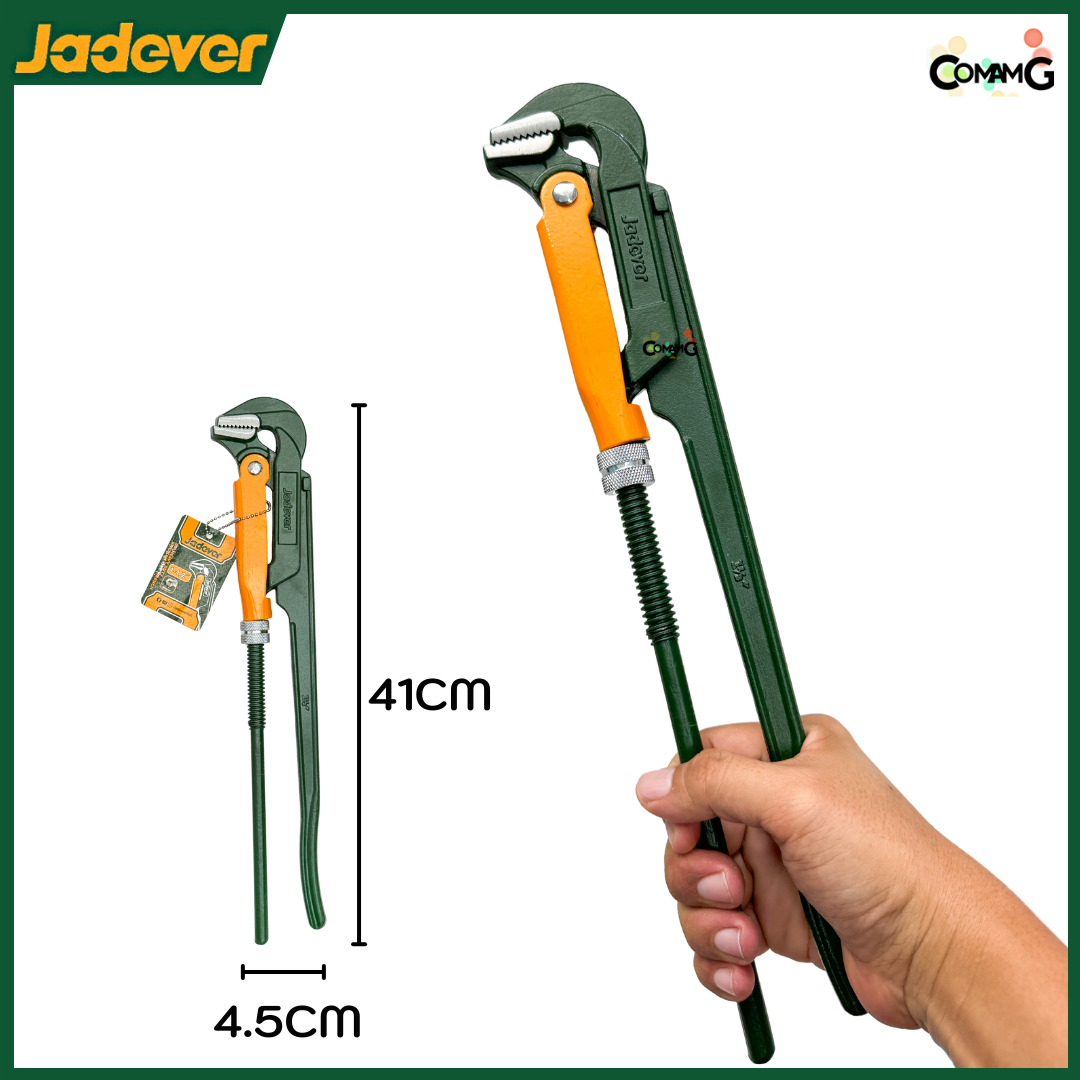 Jadever ประแจจับแป๊ปขาคู่ จับท่อ คีมคอม้า ขนาด1-1/2 นิ้ว รุ่น JDPW2115