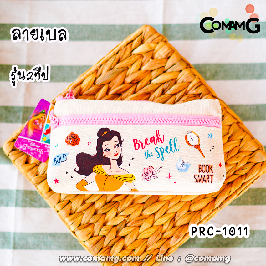 กระเป๋าดินสอ ที่ใส่ดินสอ กระเป๋าเครื่องเขียน ผ้าแคนวาส ลายการ์ตูนลิขสิทธิ์แท้