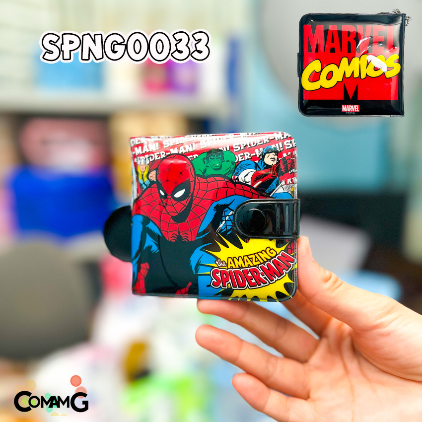 กระเป๋าสตางค์เด็กผู้ชาย ลิขสิทธิ์แท้ แบบ2พับ หนังเงา