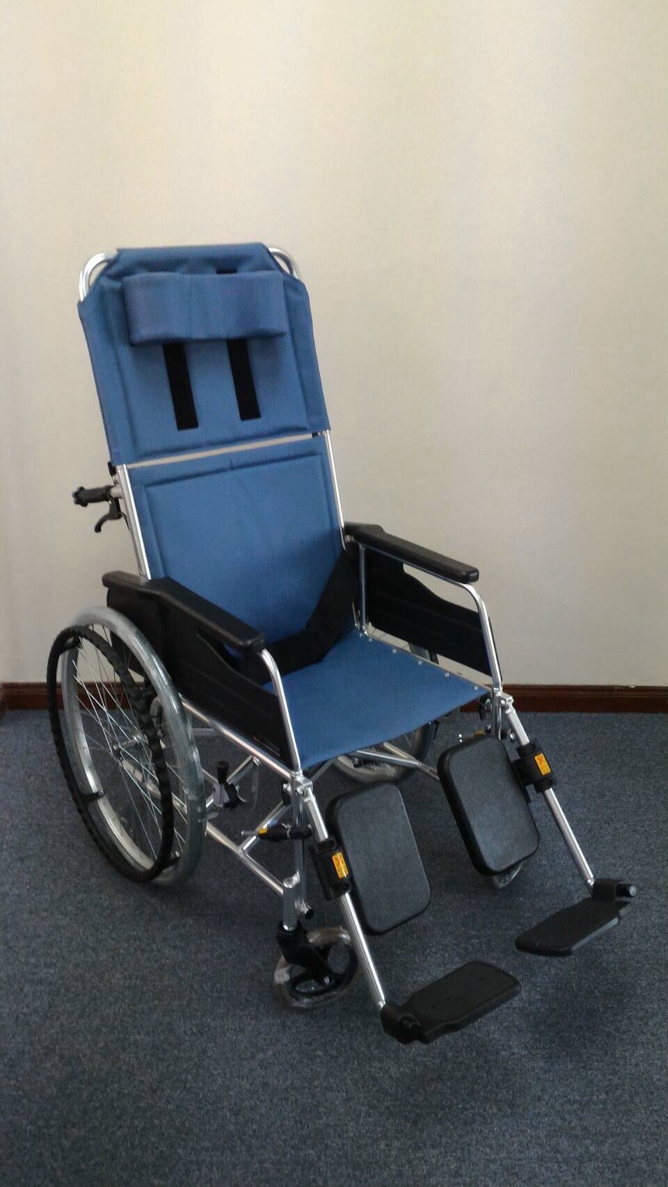 รถเข็นปรับเอนนอน แบรนด์ญี่ปุ่น Matsunaga Wheelchair (車いす) รุ่น MW13 ล้อหลังใหญ่ ที่วางแขนเปิดออกได้ ฟังก์ชั่นหลากหลาย พกพาสะดวก พับเก็บได้