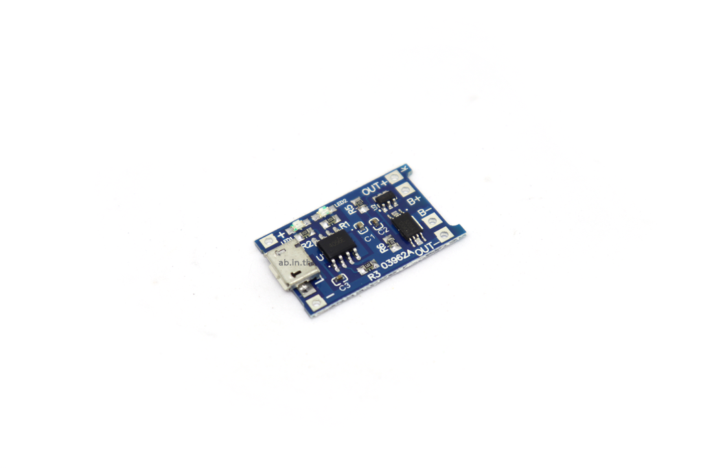 TP4056 18650 lithium battery charging 1A board and protect (Micro USB)