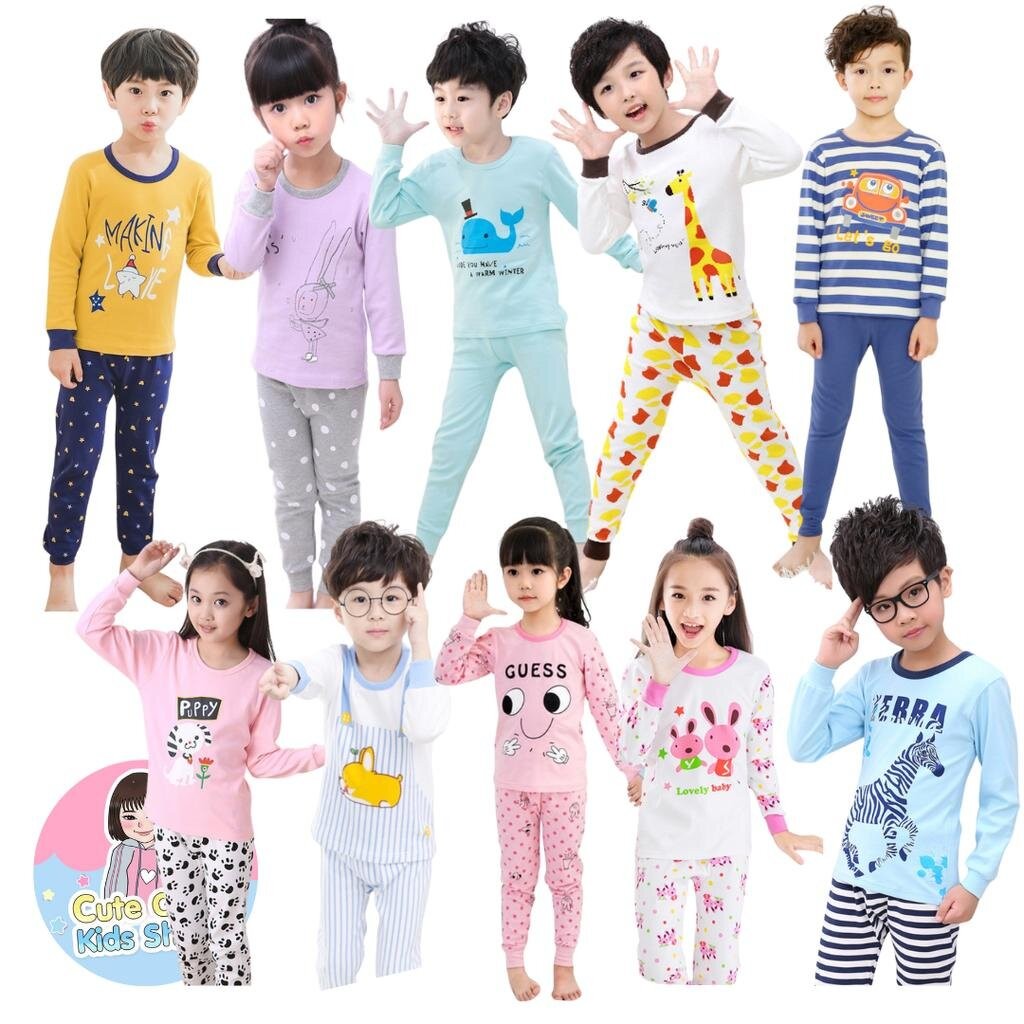 BB-150 ชุดนอนเด็กแขนยาวขายาว Size 150 (7-9 ขวบ)