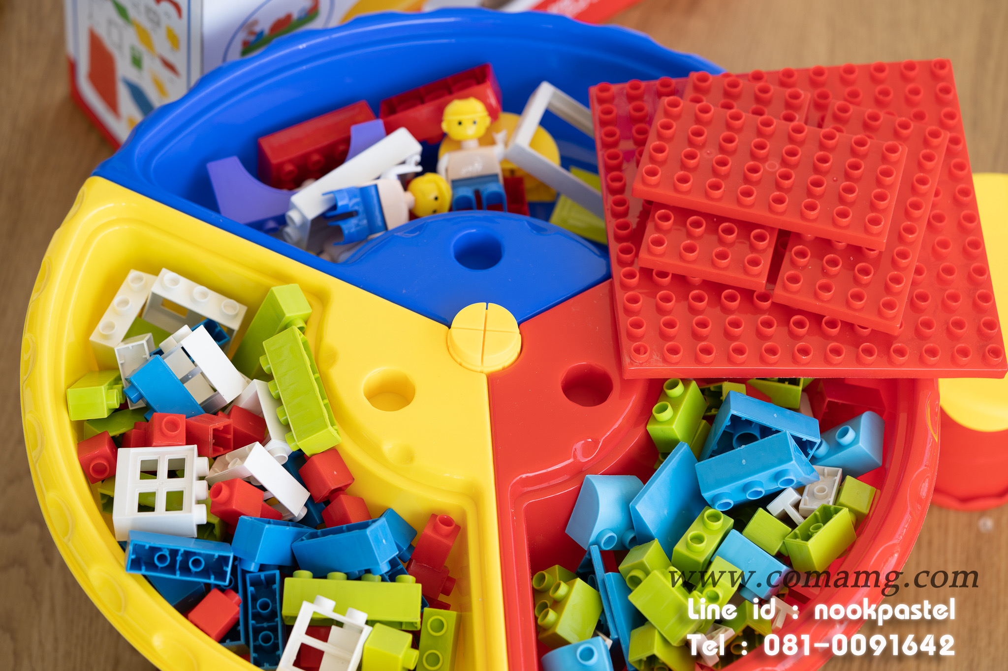 โต๊ะเลโก้ โต๊ะกิจกรรม DIY BLOCK 180ชิ้น + เก้าอี้