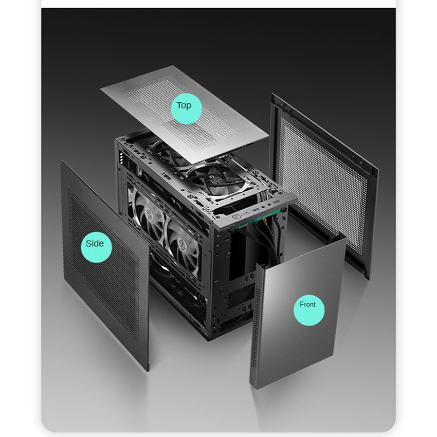 เคสคอมพิวเตอร์ I'M ขนาด M-ATX/ITX Case เคสขนาดเล็ก สามารถใส่PSUขนาดปกติได้