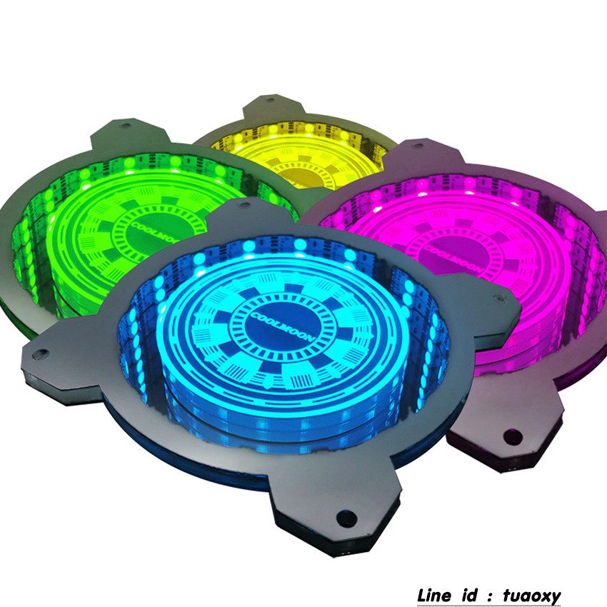 แผงบอร์ดไฟ ปิดช่องพัดลม แบบARGB 5V ของ CoolMoon