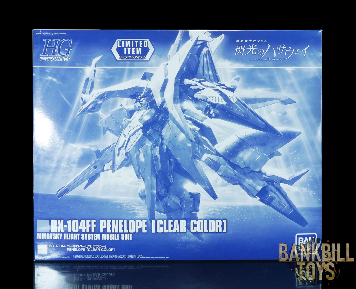 กันดั้ม Bandai Spirits Gunpla Bandai Model Kit Fest 2022 & The Gundam Base Limited HGUC 1/144 RX-104FF Penelope [Clear Color]