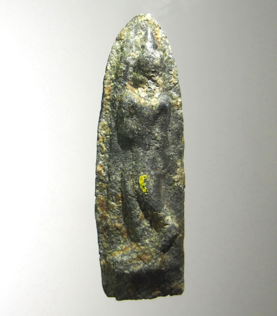 รหัสสินค้า พระกรุ 068 พระลีลา สองหน้า เนื้อชินเขียว กรุทุ่งยั้ง จังหวัดอุตรดิตถ์