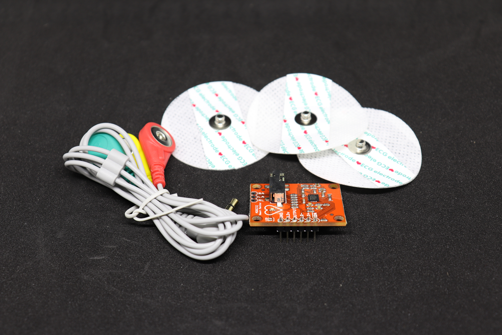 AD8232 ECG Electrocardiogram Heart Rate Monitor Kit ตรวจเคลื่อนไฟฟ้าหัวใจ