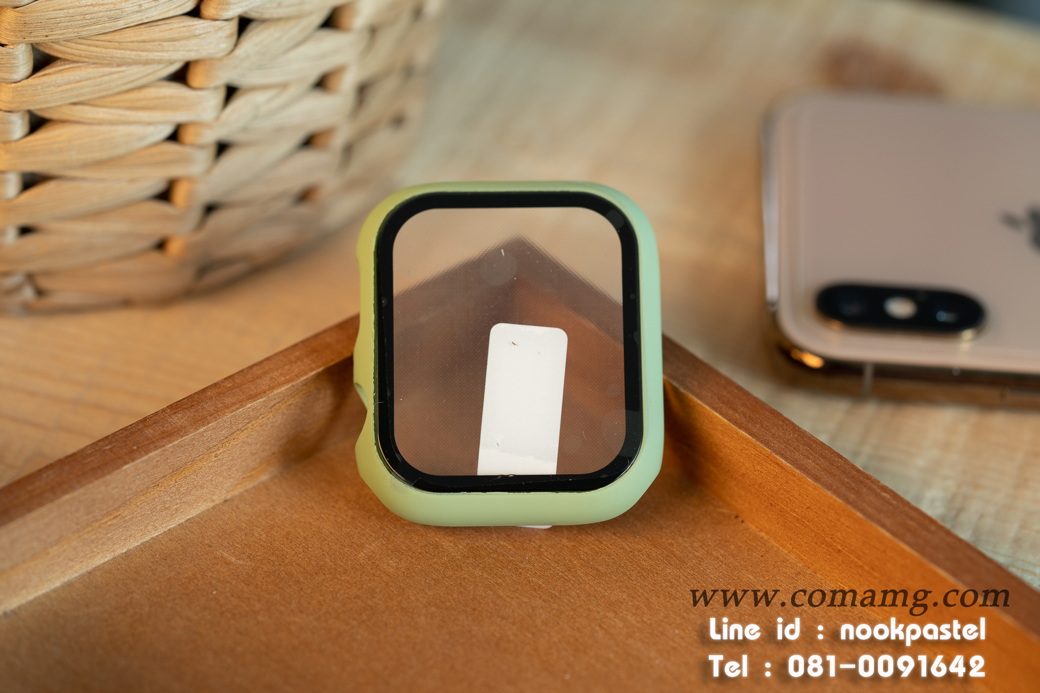 เคสฟิลม์กระจก คลุมรอบตัวคลุมรอบตัว360องศา สำหรับapple watch(ลิงค์2)