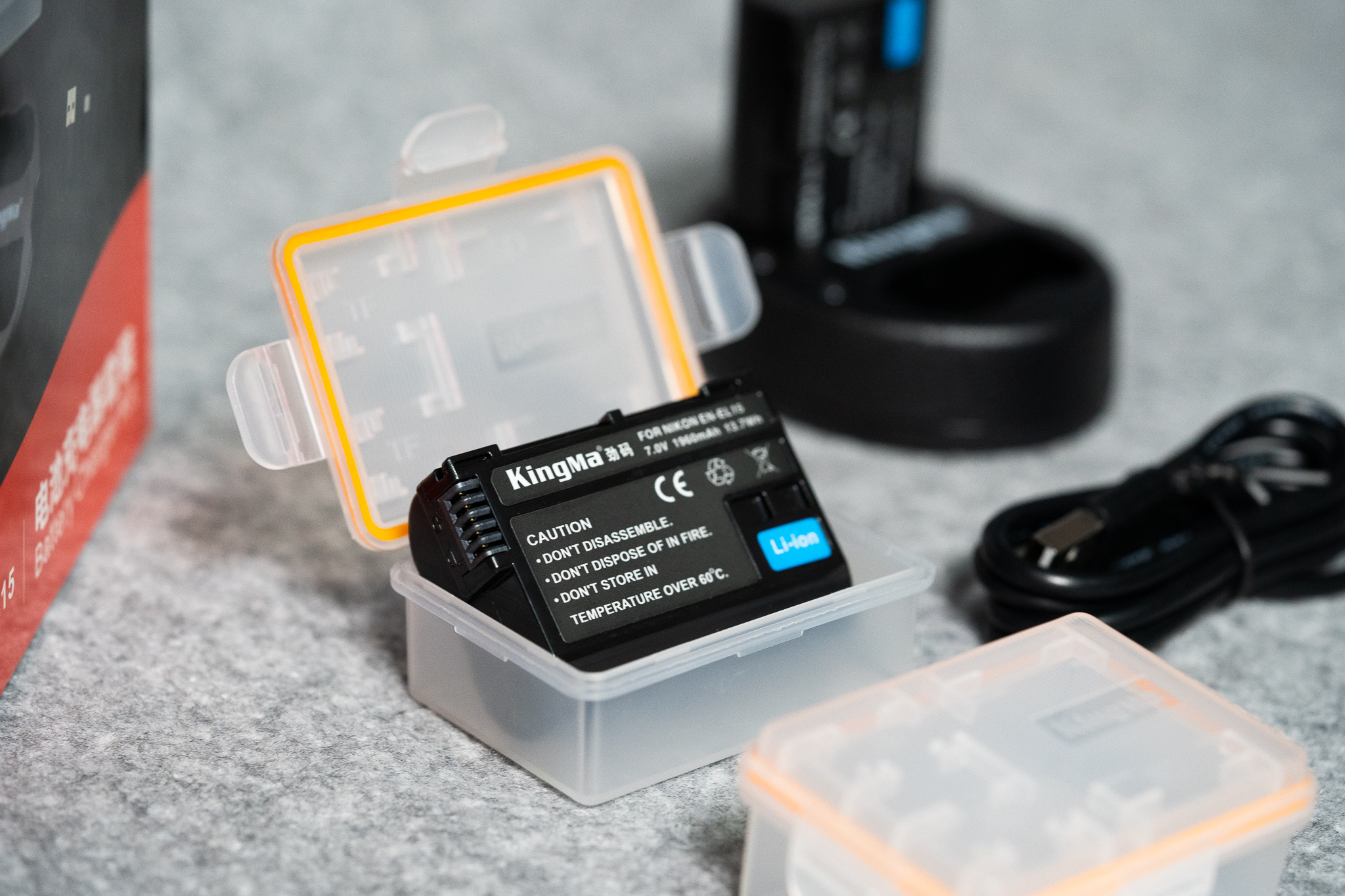 KingMa ชุดแบตเตอรี่+แท่นชาร์จ Nikon EN-EL15 สำหรับกล้องNikon