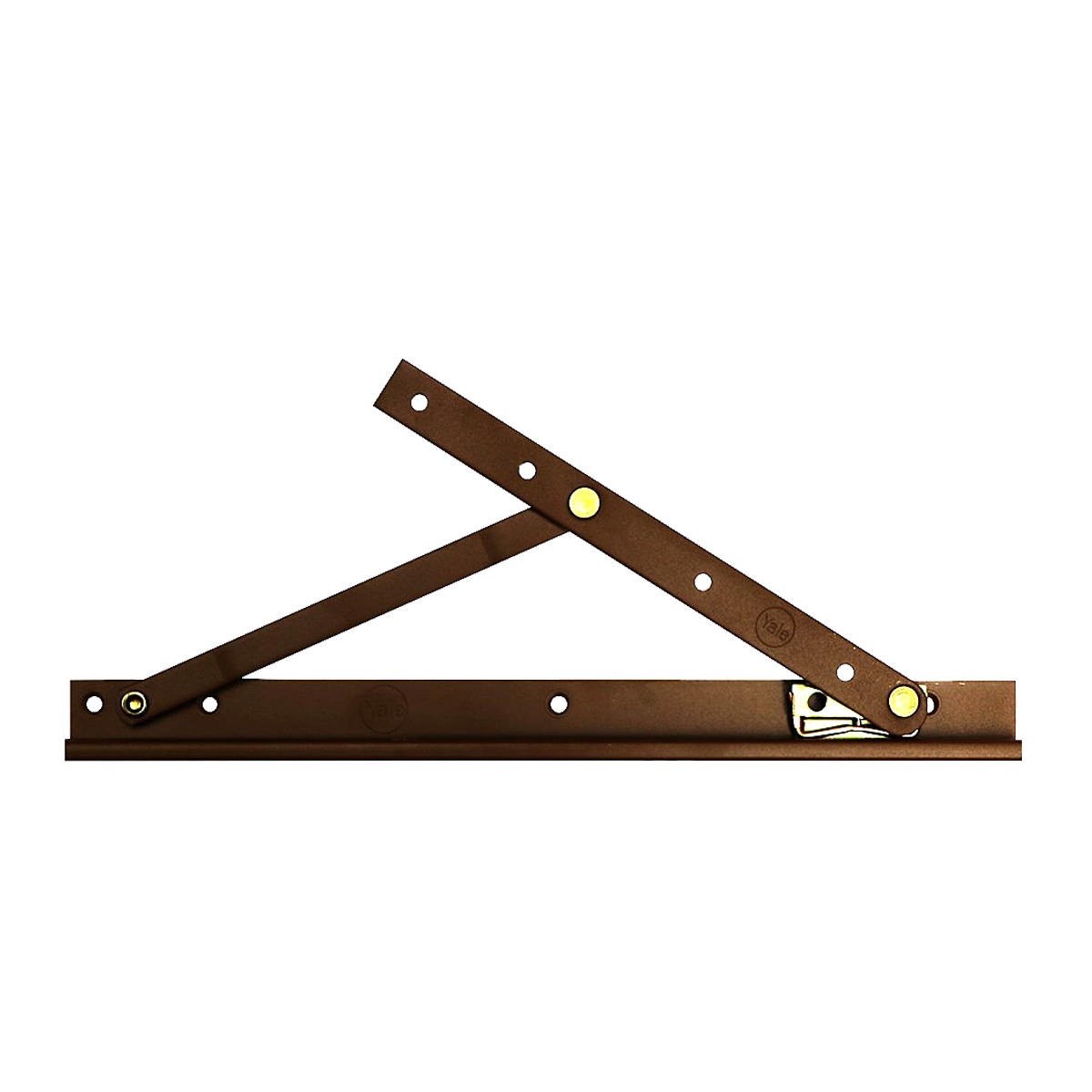 YALE บานพับหน้าต่างเหล็ก FS-12ADJBN สีน้ำตาล ขนาด 12 นิ้ว