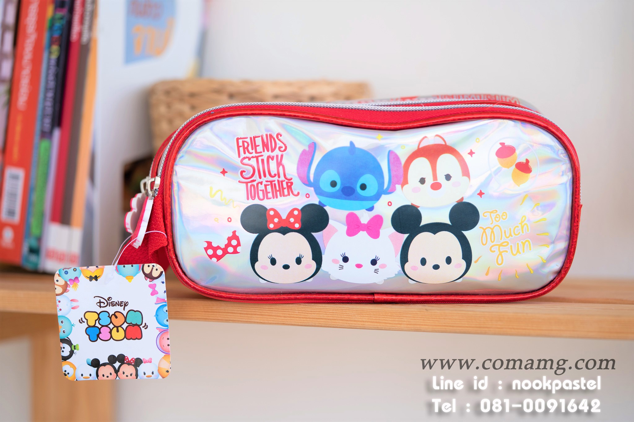 กระเป๋าใส่ดินสอลายดิสนี่ย์ (Disney Tsum Tsum) ลิขสิทธิ์แท้
