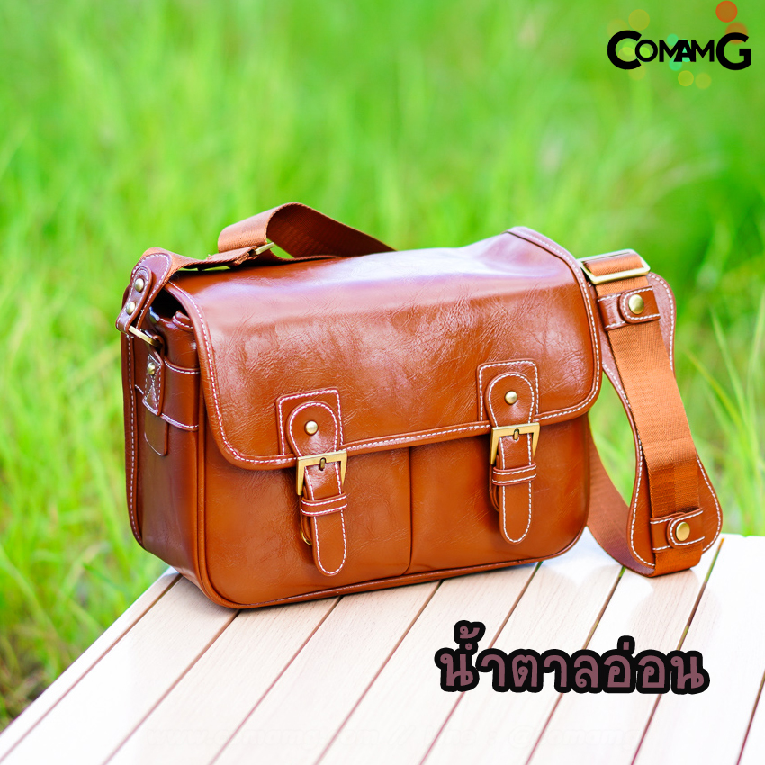 กระเป๋ากล้อง กระเป๋ากล้องหนัง กระเป๋ากล้องวินเทจ Leather camera bag vintage พร้อมส่ง