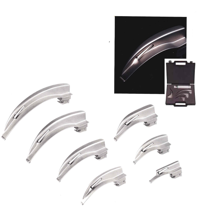 FIBER OPTIC LARYNGOSCOPE SET (หลอดไฟที่ Handle): MD**