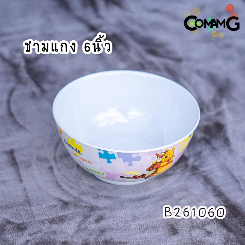 pooh jigsaws ช้อนส้อมเด็ก จาน ชาม แก้วน้ำเมลามีน ชุดเซ็ตอุปกรณ์ทานอาหารสำหรับเด็กลายหมีพูห์ จิ๊กซอว์ ลิขสิทธิ์แท้ ฟลาวเวอร์แวร์(Flower ware)