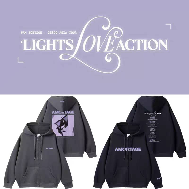 เสื้อกันหนาว JISOO : 2025 ASIA TOUR [LIGHTS, LOVE, ACTION!]