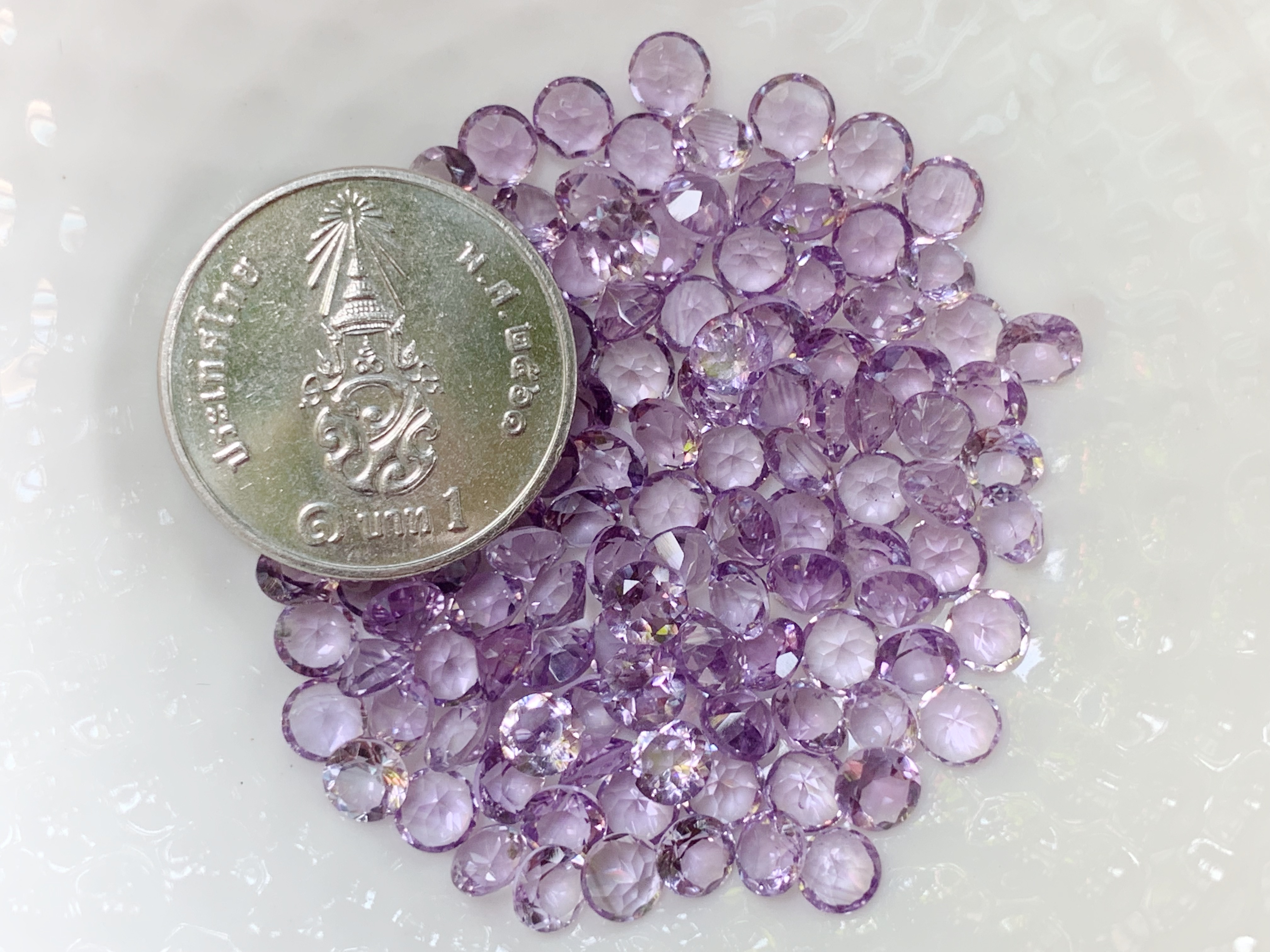 อเมทิสอ่อนกลม 4.0 มม. 5 กะรัต