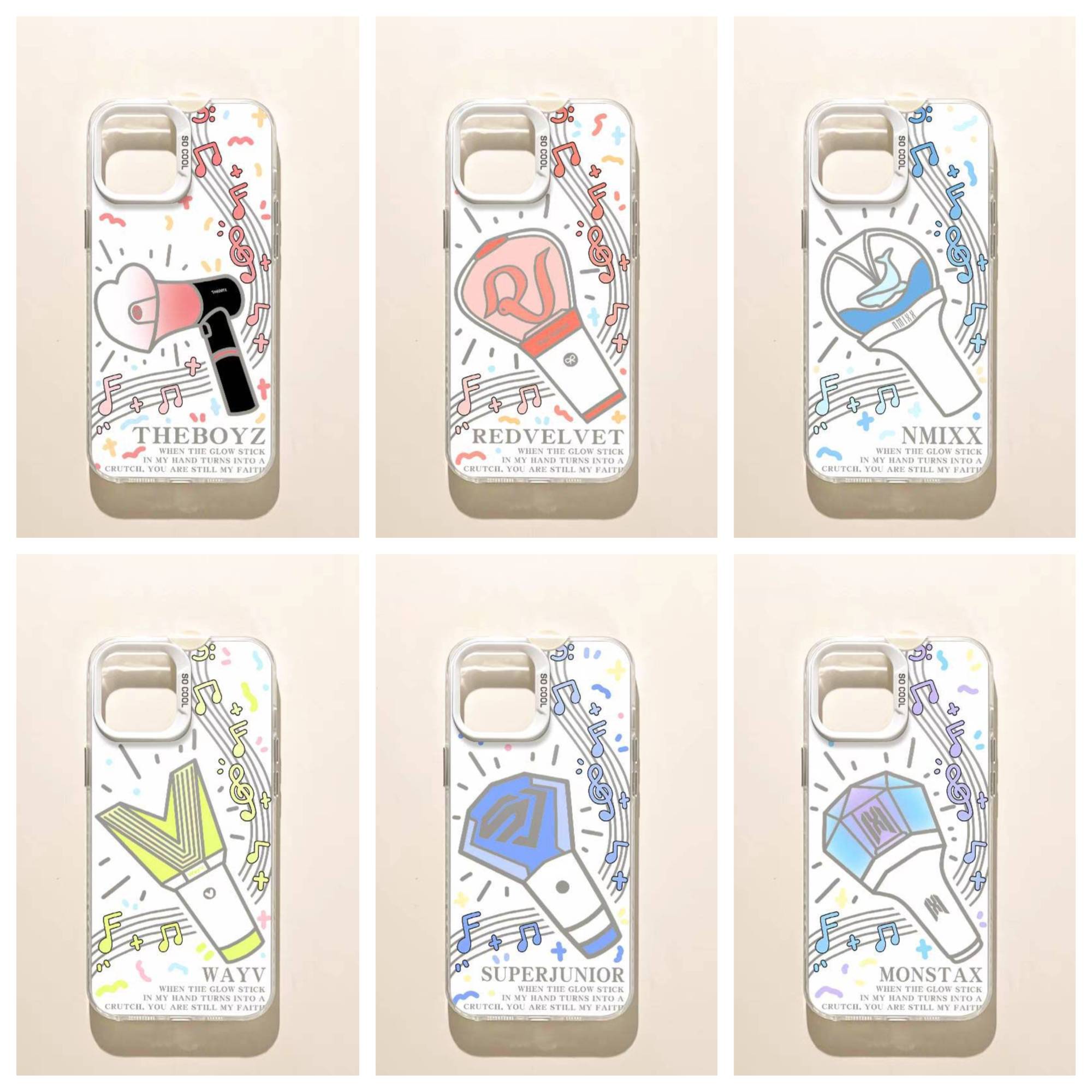 เคสโทรศัพท์มือถือแท่งไฟ เคสบง : THEBOYZ, REDVELVET, NMIXX, WAYV, SUPERJUNIOR, MONSTAX