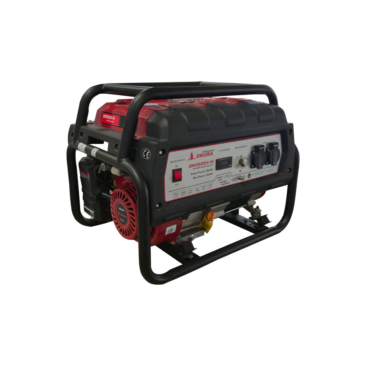 OKURA เครื่องกำเนิดไฟฟ้าเครื่องยนต์เบนซิน GM-3500X-M