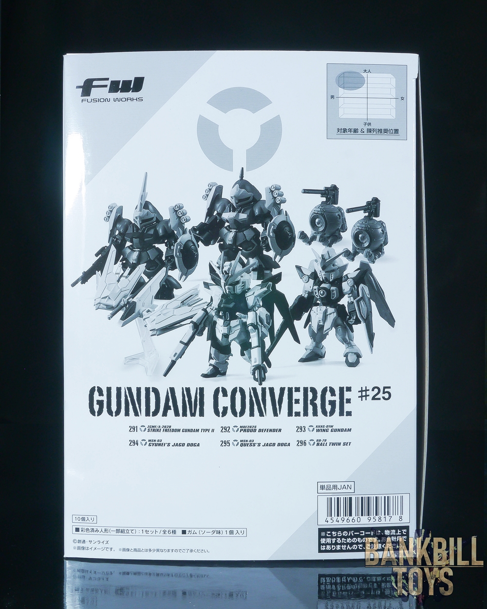 [Pre-Order] กันดั้ม Bandai Candy Toy FW Gundam Converge #25 Box [10 Packs]