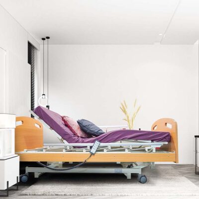 เตียงผู้ป่วยปรับไฟฟ้า 4 ฟังก์ชั่น รุ่น KS-888 ปรับเตียงต่ำสุด 28 ซม. มีแบตเตอรี่สำรองไฟ (เฉพาะเตียงเท่านั้น ไม่รวมฟูกที่นอน)