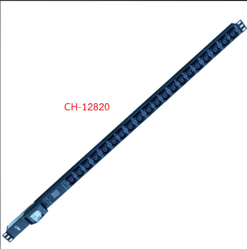 PDU 20 C13 Outlet (Circuit Breaker 32A +V-A+ Power Plug 32A) รางไฟที่มี C13 และปลั๊กเพาเวอร์ และ Volt-Amp