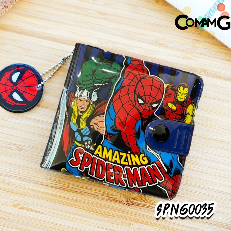 กระเป๋าสตางค์เด็กผู้ชาย ลิขสิทธิ์แท้ แบบ2พับ หนังเงา