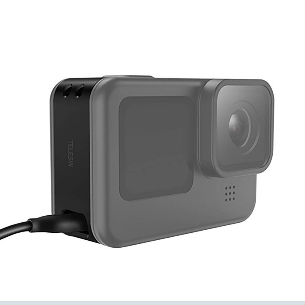 GoPro 11 / 10 / 9 Telesin Plastic Side Open Door With Rechargeable Port ฝาปิดข้างพลาสติก ชาร์จแบตได้