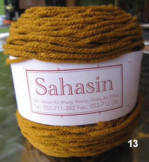ไหมพรมสหสิน (ผลิตเอง) รุ่นเส้นอ้วนสีล้วน Fatty Yarn Solid