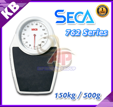ตาชั่งน้ำหนักคน 150kg เครื่องชั่งน้ำหนักบุคคล 150กิโล เครื่องชั่งระบบสปริงพิกัด150kg ละเอียด 500 กรัม SECA รุ่น 762
